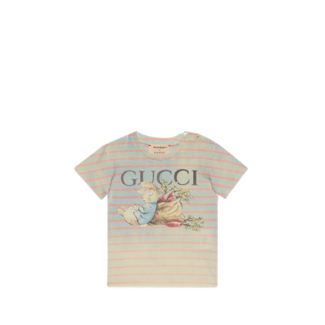 Peter Rabbit™ x Gucci 婴儿棉质T恤