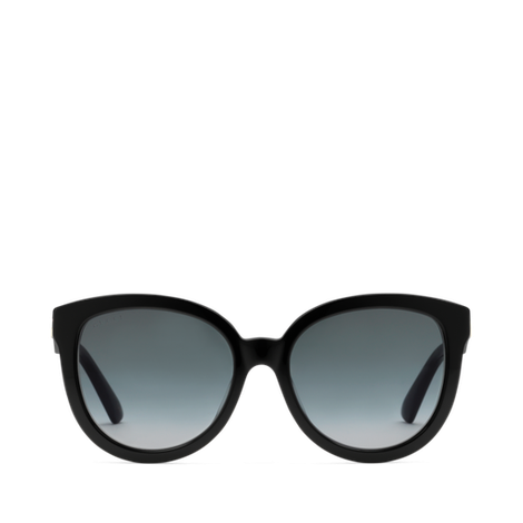 低鼻梁架贴合设计猫眼造型镜框太阳眼镜