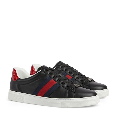 Gucci Ace系列饰织带男士运动鞋