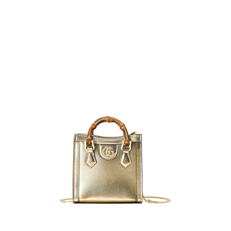 Gucci Diana系列竹节超小手袋