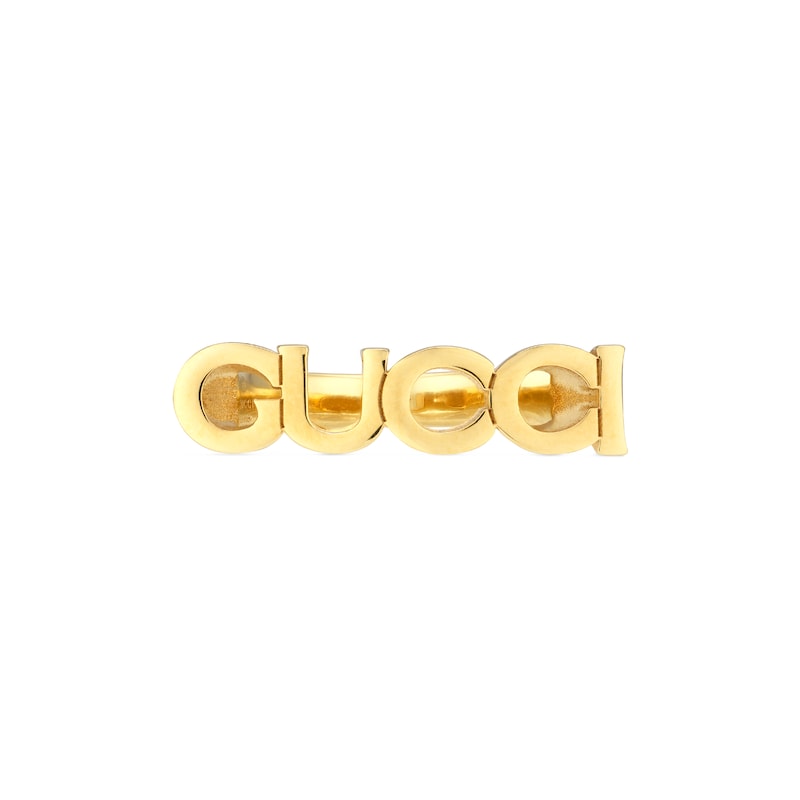  “GUCCI”字母造型戒指
