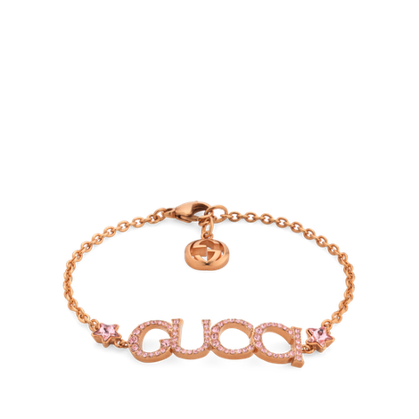 “GUCCI”字母标识手链