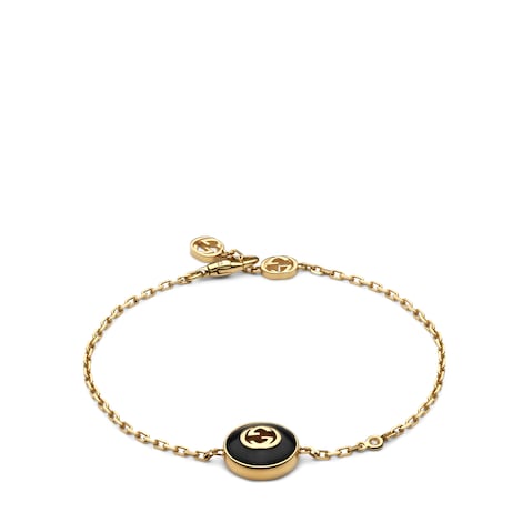 Gucci Interlocking系列18K金手链