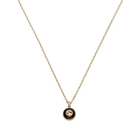 Gucci Interlocking系列18K金项链