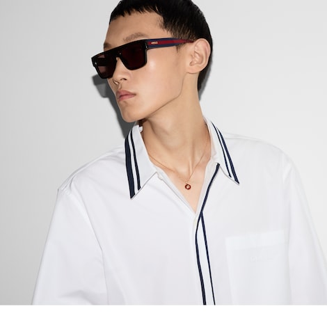Gucci Interlocking系列黄色18K金项链