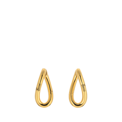 【新品】饰手写体Gucci标识几何造型耳环