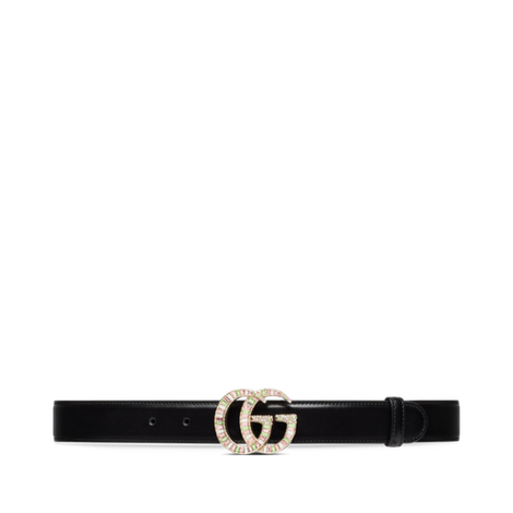 GG Marmont系列饰水晶腰带扣腰带