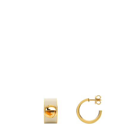 【新品】Gucci Blondie系列珐琅环形耳环