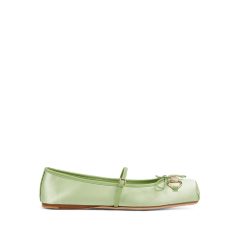 Gucci Horsebit系列女士芭蕾平底鞋