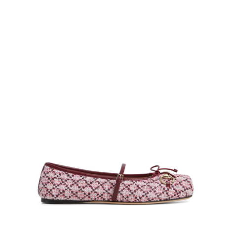 Gucci Horsebit系列女士芭蕾平底鞋