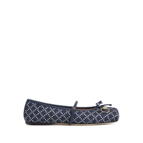 Gucci Horsebit系列女士芭蕾平底鞋