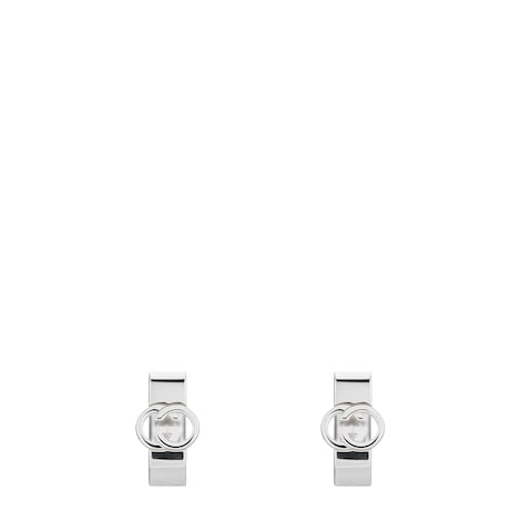 Gucci Interlocking系列环形耳环