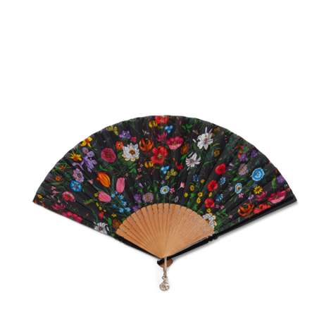 大号花卉印花扇子