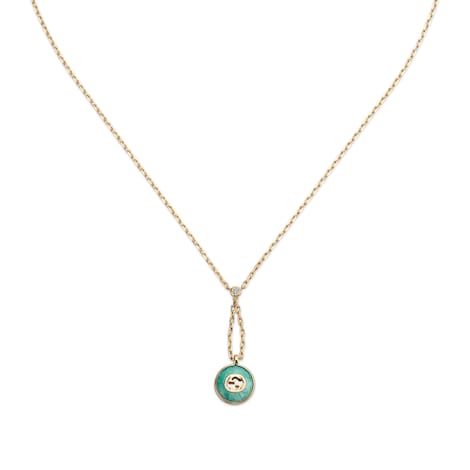 Gucci Interlocking系列18K吊坠项链