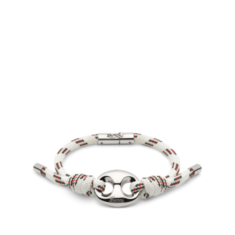 Gucci Marina Chain织物手链