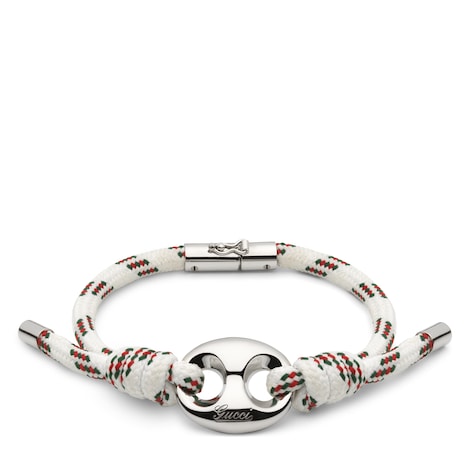 Gucci Marina Chain织物手链