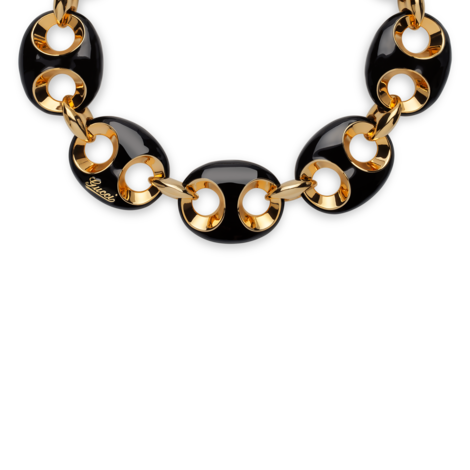 Gucci Marina Chain系列珐琅项链