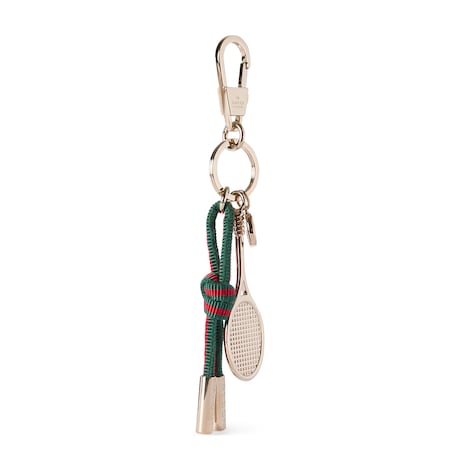 Gucci Tennis系列饰织带钥匙扣