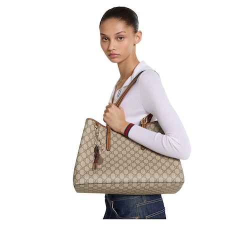 Gucci Tennis系列饰织带钥匙扣
