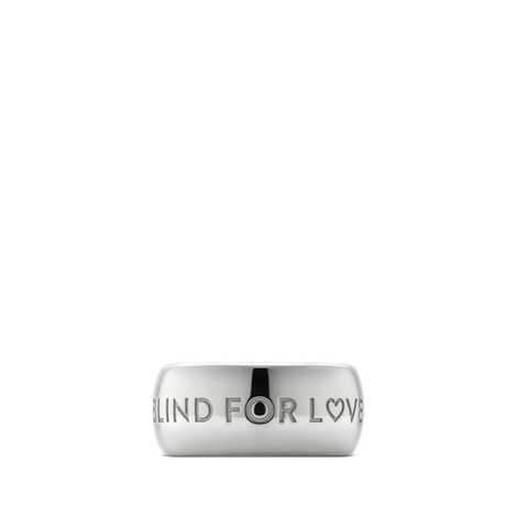 “Blind for Love”宽版戒指