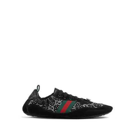 Gucci Shift系列女士GG水晶运动鞋