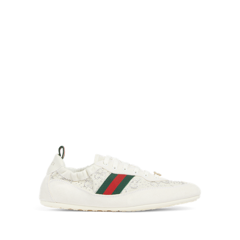 Gucci Shift系列女士GG水晶运动鞋