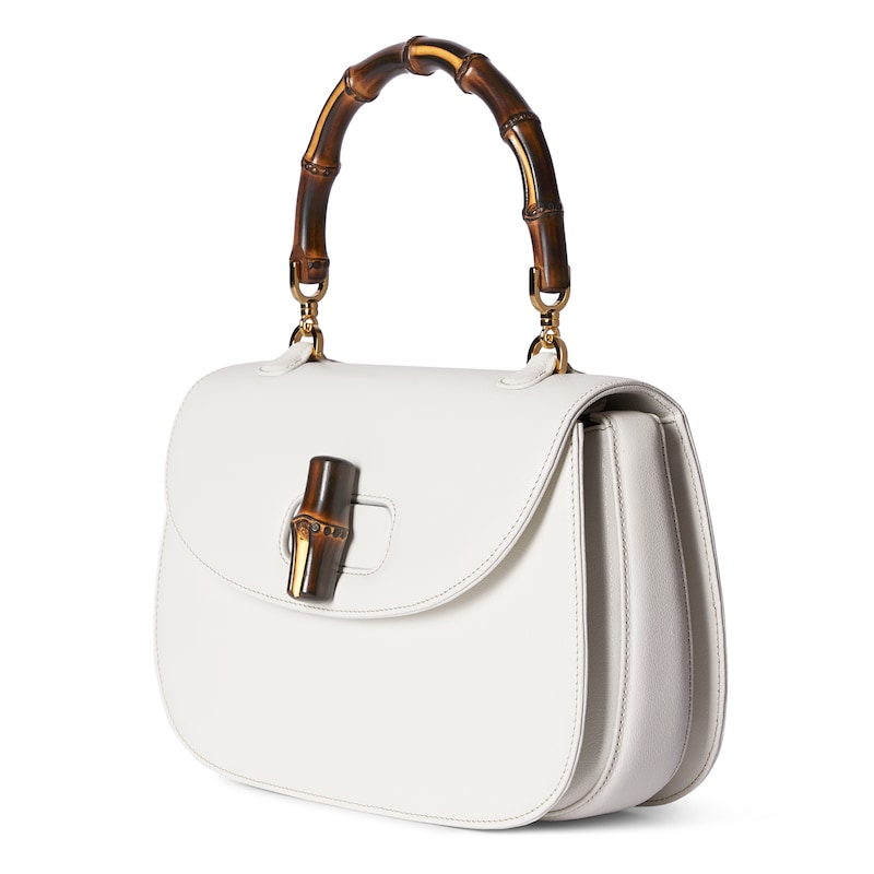 Gucci Bamboo 1947系列中号竹节手袋